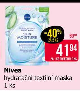 Nivea hydratační textilní maska 1 ks 