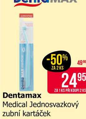Dentamax Medical Jednosvazkový zubní kartáček 