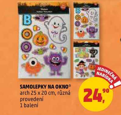 SAMOLEPKY NA OKNO, 1 balení 