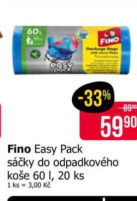 Fino Easy Pack sáčky do odpadkového koše 60 I, 20 ks 