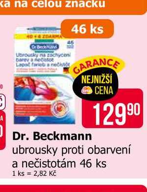 Dr. Beckmann ubrousky proti obarvení a nečistotám 46 ks 