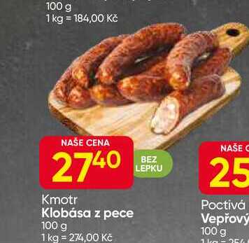Kmotr Klobása z pece 100 g