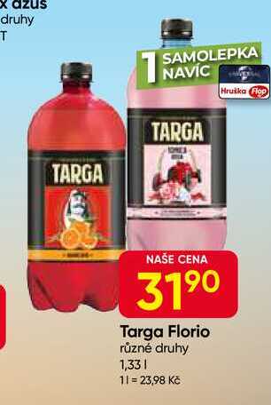 Targa Florio různé druhy 1,33L