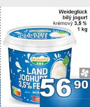 Weideglück bílý jogurt krémový 3,5% 1 kg