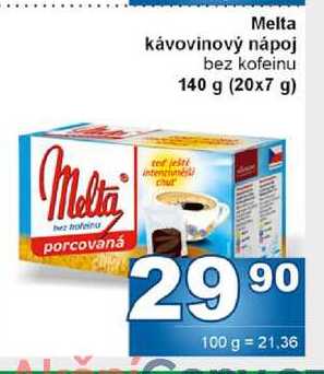 Melta kávovinový nápoj bez kofeinu 140 g (20x7 g)