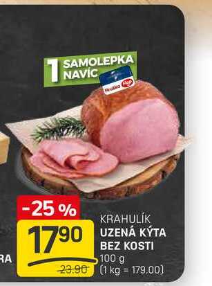 UZENÁ KYTA BEZ KOSTI 100 g