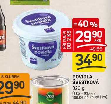 POVIDLA ŠVESTKOVÁ 320 g