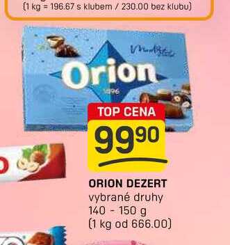 ORION DEZERT vybrané druhy 140-150 g