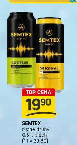 SEMTEX různé druhy 0,5 1, plech