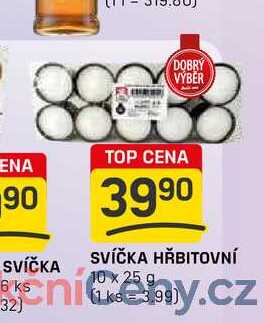 SVÍČKA HŘBITOVNÍ 10x25g