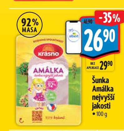   Šunka Amálka nejvyšší jakosti 100 g 