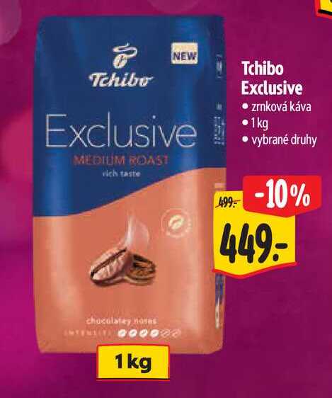   Tchibo Exclusive zrnková káva 1kg 