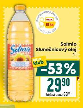 Solmio Slunečnicový olej 1l