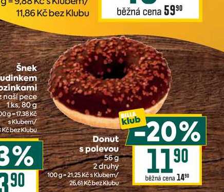 Donut s polevou 56 g 