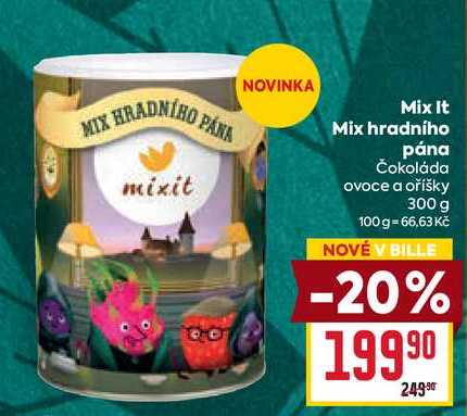 Mix It Mix hradního pána Čokoláda ovoce a oříšky 300 g 