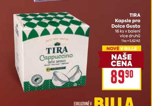 TIRA Kapsle pro Dolce Gusto 16 ks v balení  