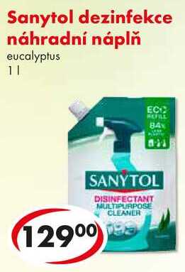 Sanytol dezinfekce náhradní náplň, 1 l 