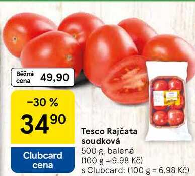 Tesco Rajčata soudková, 500 g, balená  