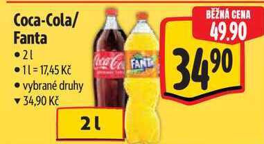 Coca-Cola/Fanta, 2 l
