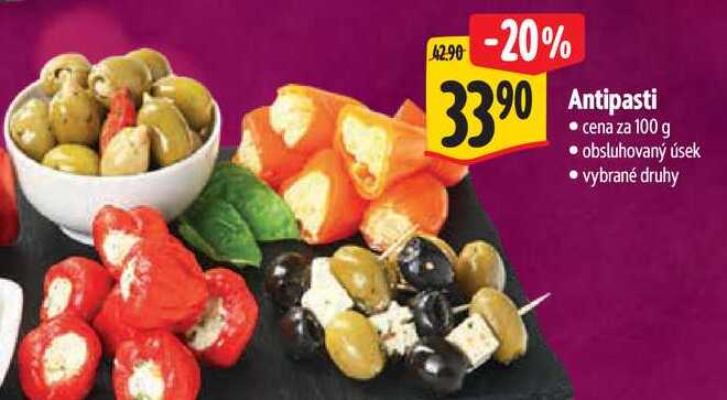 Antipasti, cena za 100 g 