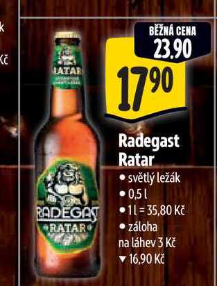   Radegast Ratar  0,5 l