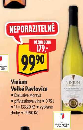   Vinium Velké Pavlovice  0,75 l