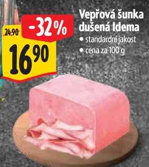 Vepřová šunka dušená Idema, cena za 100 g 