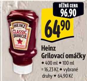 Heinz Grilovací omáčky, 400 ml