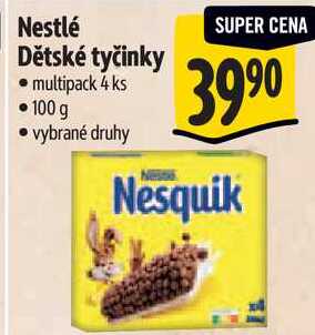 Nestlé Dětské tyčinky, 100 g