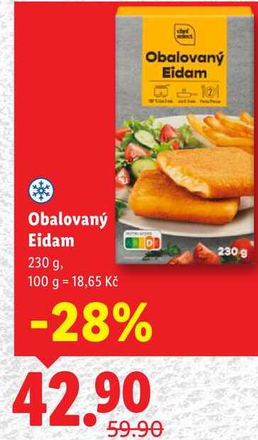 Obalovaný Eidam, 230 g
