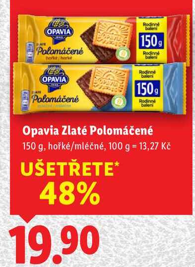 Opavia Zlaté Polomáčené, 150 g