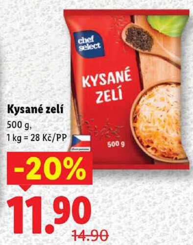 Kysané zelí, 500 g