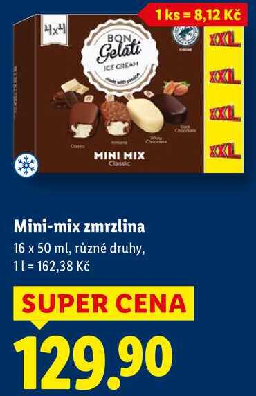 Mini-mix zmrzlina, 16x 50 ml