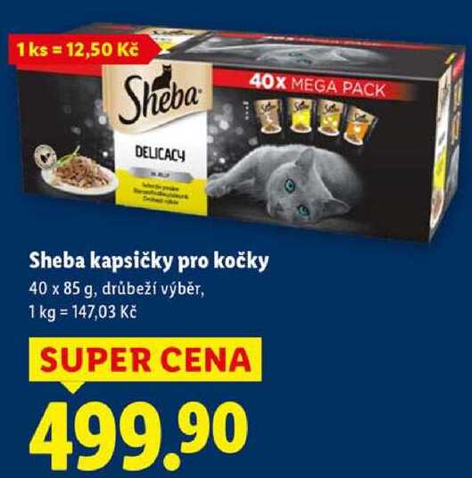 Sheba kapsičky pro kočky, 40x 85 g