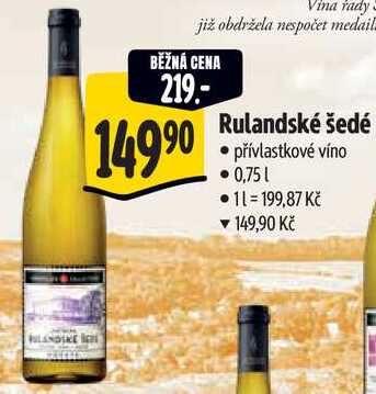 Sommelier Collection Rulandské šedé 0.75l