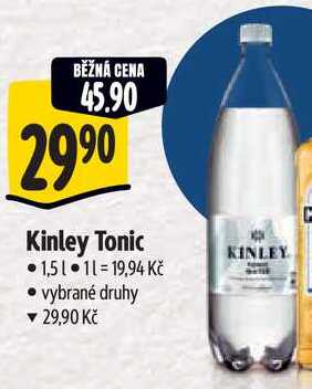 Kinley Tonic, 1,5 l