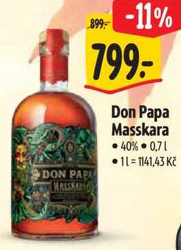 Don Papa Masskara, 0,7 l