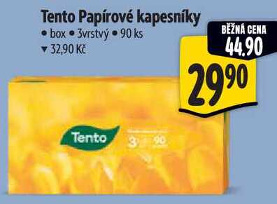 Tento Papírové kapesníky, 90 ks