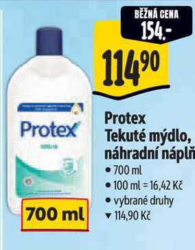 Protex Protex Tekuté mýdlo, náhradní náplň, 700 ml  