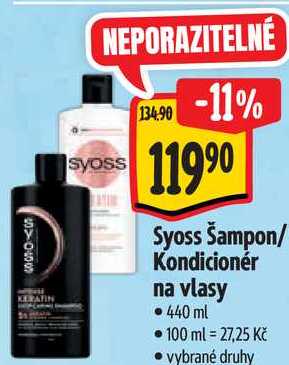 Syoss ondicionér na vlasy, 440 ml 