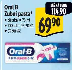 Oral B Zubní pasta, 75 ml