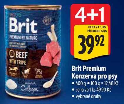 Brit Premium Konzerva pro psy, 400 g