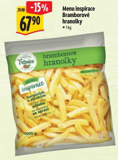 Menu inspirace Bramborové hranolky, 1 kg
