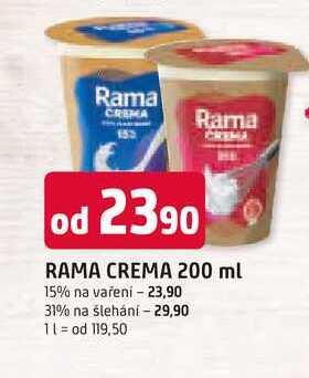 RAMA CREMA 200 ml 15% na vaření