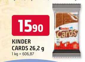 KINDER CARDS 26,2 g 