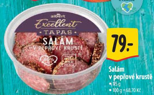 Salám v pepřové krustě, 115 g 