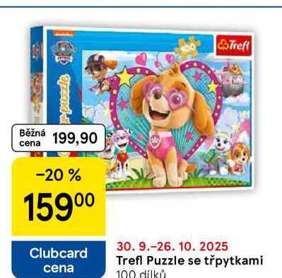 Trefl Puzzle se třpytkami, 100 dílků 