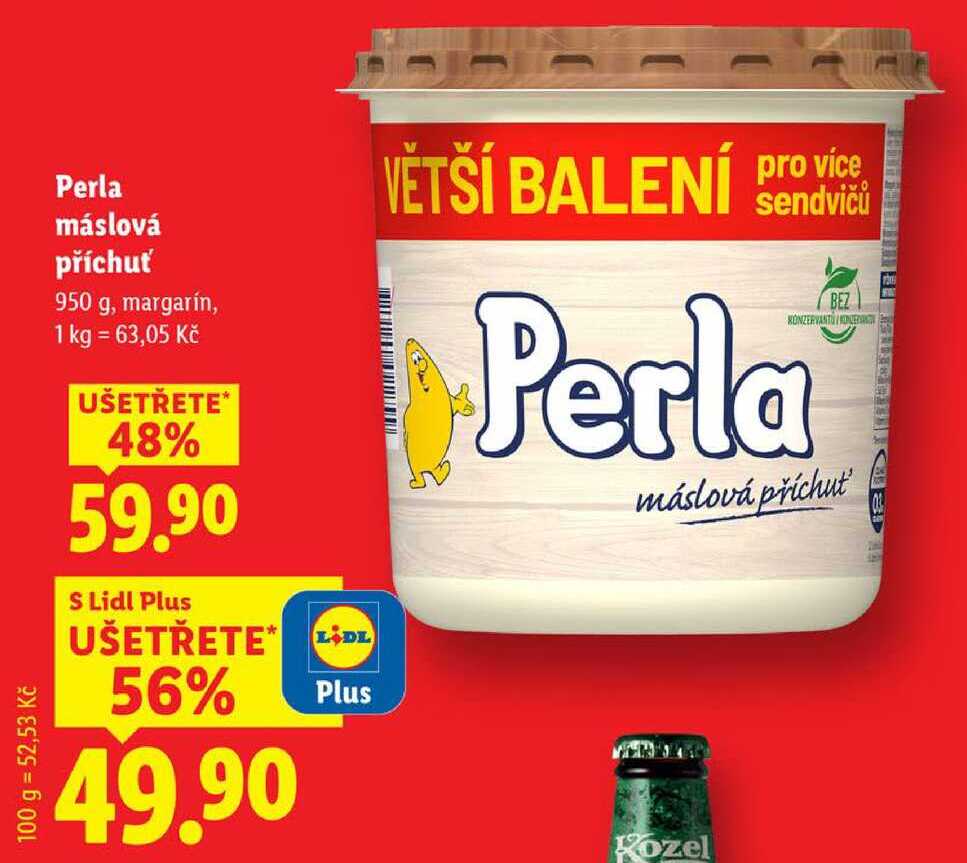 Perla máslová příchuť, 950 g
