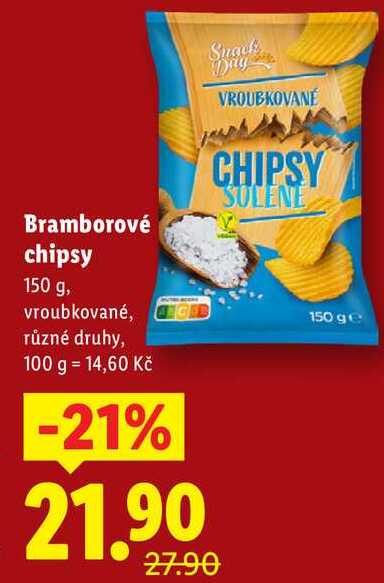 Bramborové chipsy, 150 g