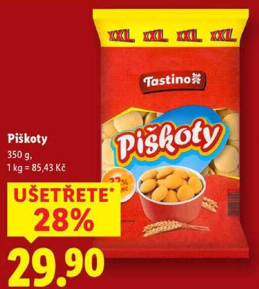 Piškoty, 350 g